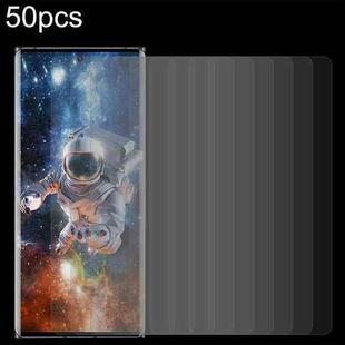 For ZTE Axon 50 Ultra 50pcs 0.26mm 9H 2.5D Tempered Glass Film