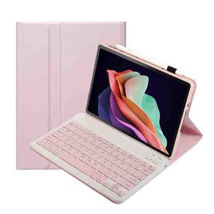 For Huawei MatePad 11 2023 AHW13 Lambskin Texture Ultra-thin Detachable Bluetooth Keyboard Leather Case(Pink)