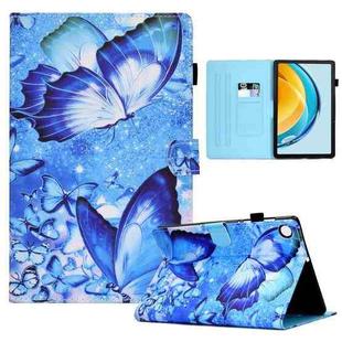 For Huawei Matepad SE 10.4 2022 Colored Drawing Stitching Flip Leather Tablet Case(Butterflies)