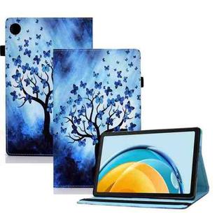 For Huawei Matepad SE 10.4 2022 Colored Drawing Stitching Elastic Band Leather Tablet Case(Butterfly Tree)