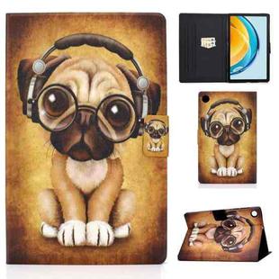For Huawei Matepad SE 10.4 2022 Electric Pressed Colored Drawing Leather Tablet Case(Dog)