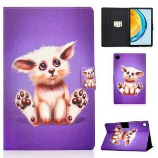 For Huawei Matepad SE 10.4 2022 Electric Pressed Colored Drawing Leather Tablet Case(Golden Fox)