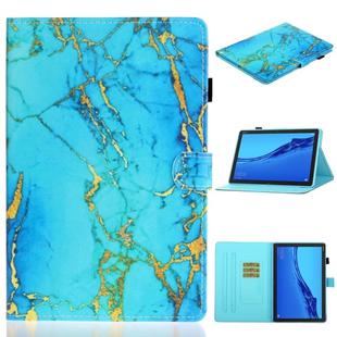 For Huawei MediaPad M5 lite Coloured Drawing Horizontal Flip Leather Case with Holder & Card Slot & Sleep / Wake-up Function(Gilded Marble)