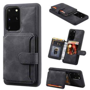 For Samsung Galaxy S20 FE Feel Dream Anti-theft Brush Shockproof Portable Skin Card Bag Phone Case(Black)