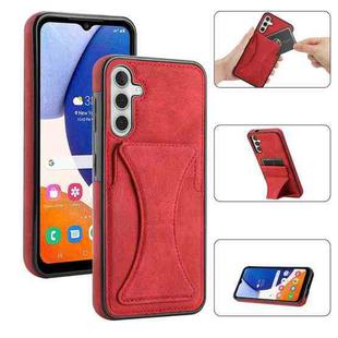 For Samsung Galaxy A14 4G / 5G Ultra-thin Shockproof Phone Protective Case with Holder(Red)