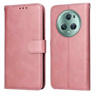 For Honor Magic5 Pro Classic Calf Texture Flip Leather Phone Case(Rose Gold)