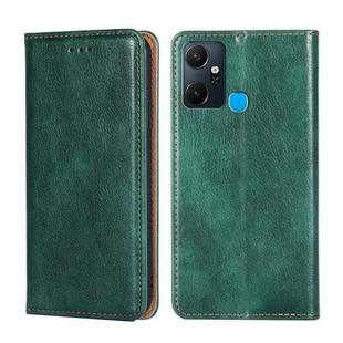 For Infinix Smart 6 plus Gloss Oil Solid Color Magnetic Leather Phone Case(Green)