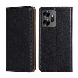 For Infinix Zero 20 Gloss Oil Solid Color Magnetic Leather Phone Case(Black)