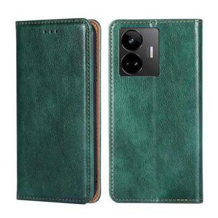 For Realme GT Neo 5 / GT3 / GT Neo 5 240W Gloss Oil Solid Color Magnetic Leather Phone Case(Green)
