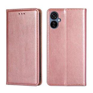For TECNO Camon 19 Neo Gloss Oil Solid Color Magnetic Leather Phone Case(Rose Gold)