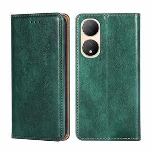 For vivo Y100 5G Gloss Oil Solid Color Magnetic Leather Phone Case(Green)