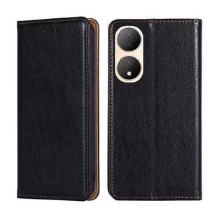 For vivo Y100 5G Gloss Oil Solid Color Magnetic Leather Phone Case(Black)