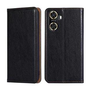 For Huawei Enjoy 60 Gloss Oil Solid Color Magnetic Leather Phone Case(Black)