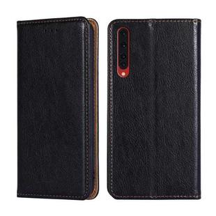 For Rakuten Big Gloss Oil Solid Color Magnetic Leather Phone Case(Black)