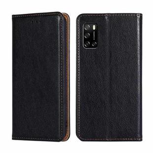 For Rakuten Big S Gloss Oil Solid Color Magnetic Leather Phone Case(Black)