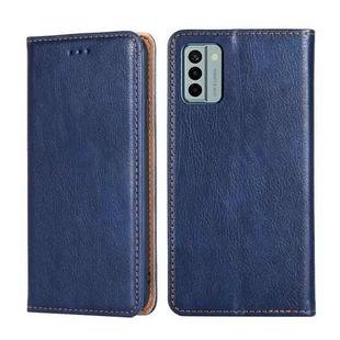 For Nokia G22 Gloss Oil Solid Color Magnetic Leather Phone Case(Blue)