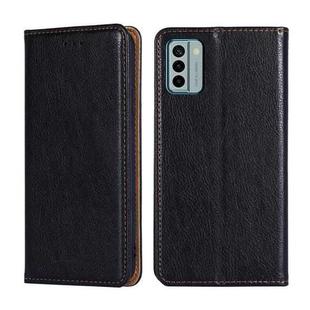 For Nokia G22 Gloss Oil Solid Color Magnetic Leather Phone Case(Black)