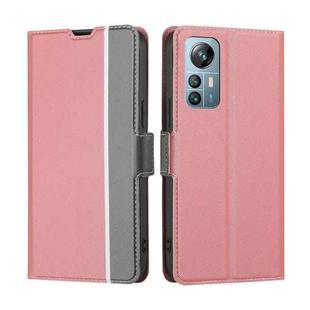 For Blackview A85 Twill Texture Side Buckle Leather Phone Case(Pink)