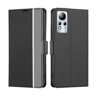 For Infinix Note 11 Twill Texture Side Buckle Leather Phone Case(Black)