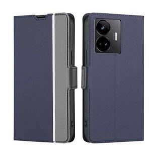 For Realme GT Neo 5 / GT3 / GT Neo 5 240W Twill Texture Side Buckle Leather Phone Case(Blue)