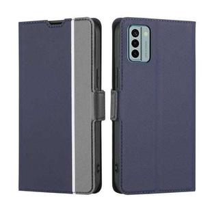 For Nokia G22 Twill Texture Side Buckle Leather Phone Case(Blue)