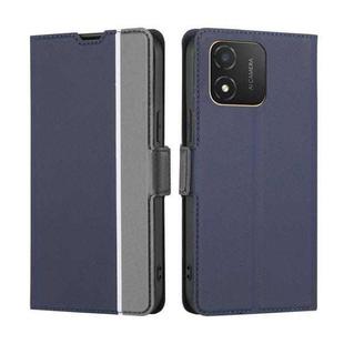 For Honor X5 4G Twill Texture Side Buckle Leather Phone Case(Blue)