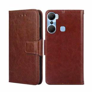 For Infinix Hot 12 Pro Crystal Texture Leather Phone Case(Brown)