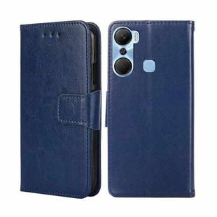 For Infinix Hot 12 Pro Crystal Texture Leather Phone Case(Royal Blue)