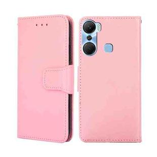 For Infinix Hot 12 Pro Crystal Texture Leather Phone Case(Pink)