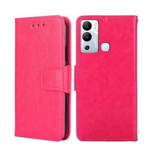 For Infinix Hot 12i Crystal Texture Leather Phone Case(Rose Red)