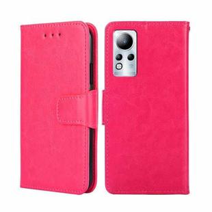For Infinix Note 11 Crystal Texture Leather Phone Case(Rose Red)