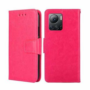 For Infinix Note 12 VIP Crystal Texture Leather Phone Case(Rose Red)