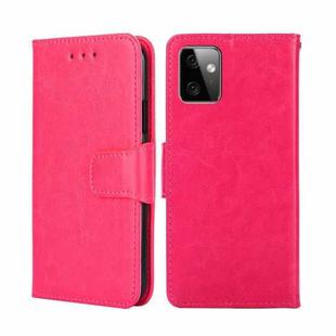 For Motorola Moto G Power 2023 Crystal Texture Leather Phone Case(Rose Red)