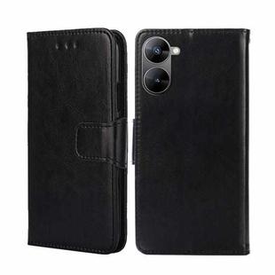 For Realme V30 5G / V30T Crystal Texture Leather Phone Case(Black)