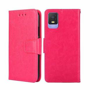 For TCL 403 Crystal Texture Leather Phone Case(Rose Red)