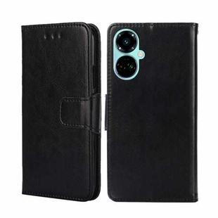 For Tecno Camon 19 / 19 Pro Crystal Texture Leather Phone Case(Black)