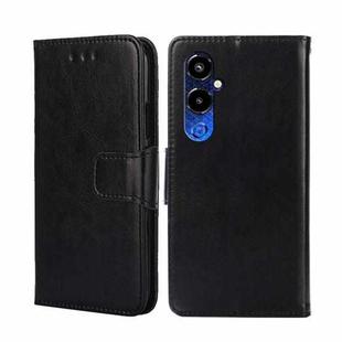 For Tecno Pova 4 Pro Crystal Texture Leather Phone Case(Black)