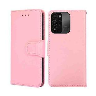 For Tecno Spark 8C Crystal Texture Leather Phone Case(Pink)