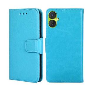 For Tecno Spark 9 Pro Crystal Texture Leather Phone Case(Sky Blue)