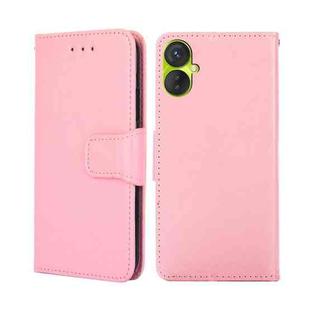 For Tecno Spark 9 Pro Crystal Texture Leather Phone Case(Pink)