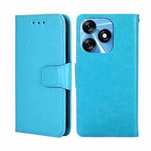 For Tecno Spark 10 4G Crystal Texture Leather Phone Case(Sky Blue)