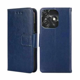 For Tecno Spark 10C Crystal Texture Leather Phone Case(Royal Blue)
