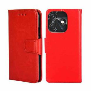 For Tecno Spark 10C Crystal Texture Leather Phone Case(Red)