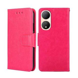 For vivo Y100 5G Crystal Texture Leather Phone Case(Rose Red)