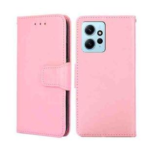 For Xiaomi Redmi Note 12 4G Global Crystal Texture Leather Phone Case(Pink)