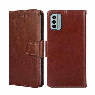 For Nokia G22 Crystal Texture Leather Phone Case(Brown)