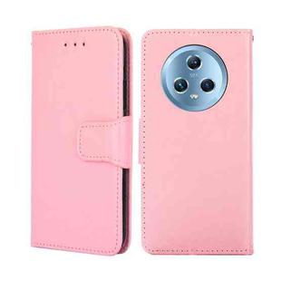 For Honor Magic5 Crystal Texture Leather Phone Case(Pink)