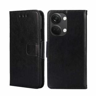 For OnePlus Ace 2V 5G Crystal Texture Leather Phone Case(Black)