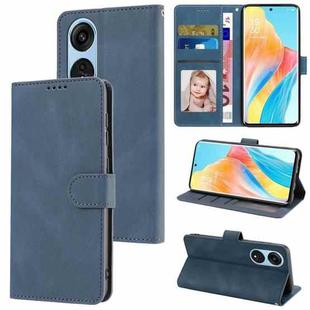 For OPPO A1 Pro 5G / Reno 8T 5G Fantasy Skin-feel Calfskin Texture Leather Phone Case(Blue)