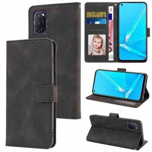 For OPPO A72 / A52 / A92 4G Fantasy Skin-feel Calfskin Texture Leather Phone Case(Black)